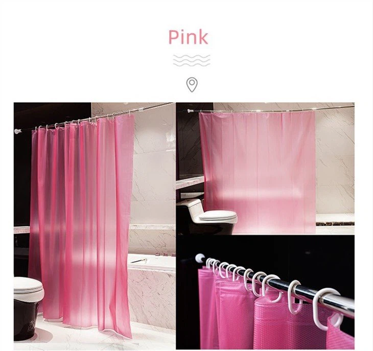 patterned plastic shower curtain