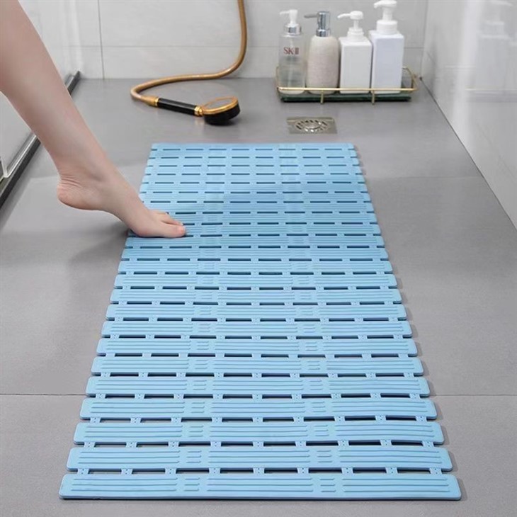 Bathroom Non-slip Mat Home Long Foldable Shower Room Floor Mat Bathroom Anti-fall Suction Cup Floor Mat