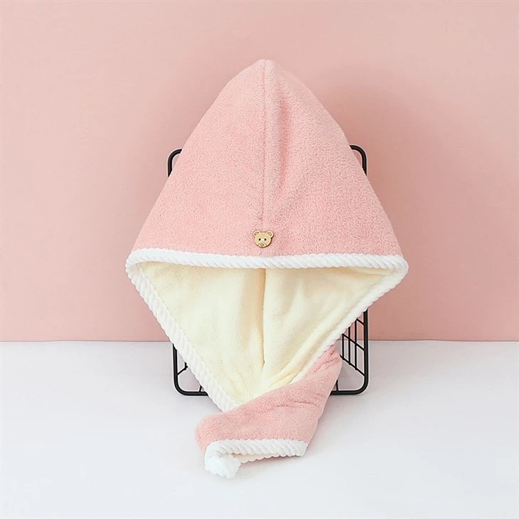Double Dry Hair Cap Quick Drying Thickening Female Super Absorbent Adult Student Hair Towel Home Scarf Shower Cap
