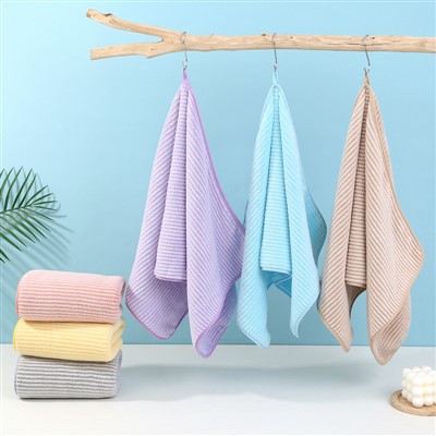 Toptan Çözgü Örme Mercan Kadife Ince Şerit Havlu Emici Çabuk Kuruyan Ev Kanca Yüz Havlusu El Havlusu Yüz Havlusu