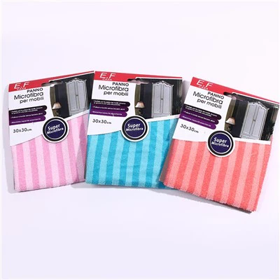 Çizgili ultra yumuşak süper emici mikrofiber bez